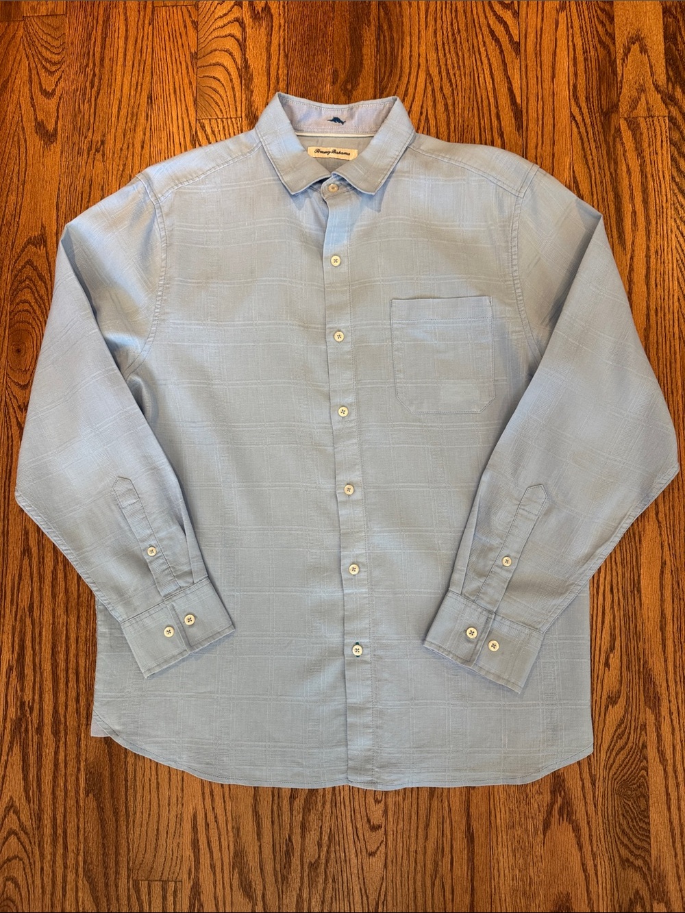 Tommy Bahama Light Blue Long-Sleeve Button-Up Shirt